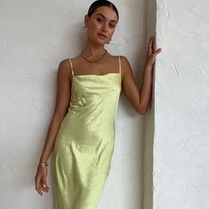 Bec & Bridge Alani Maxi dress in Lime XS